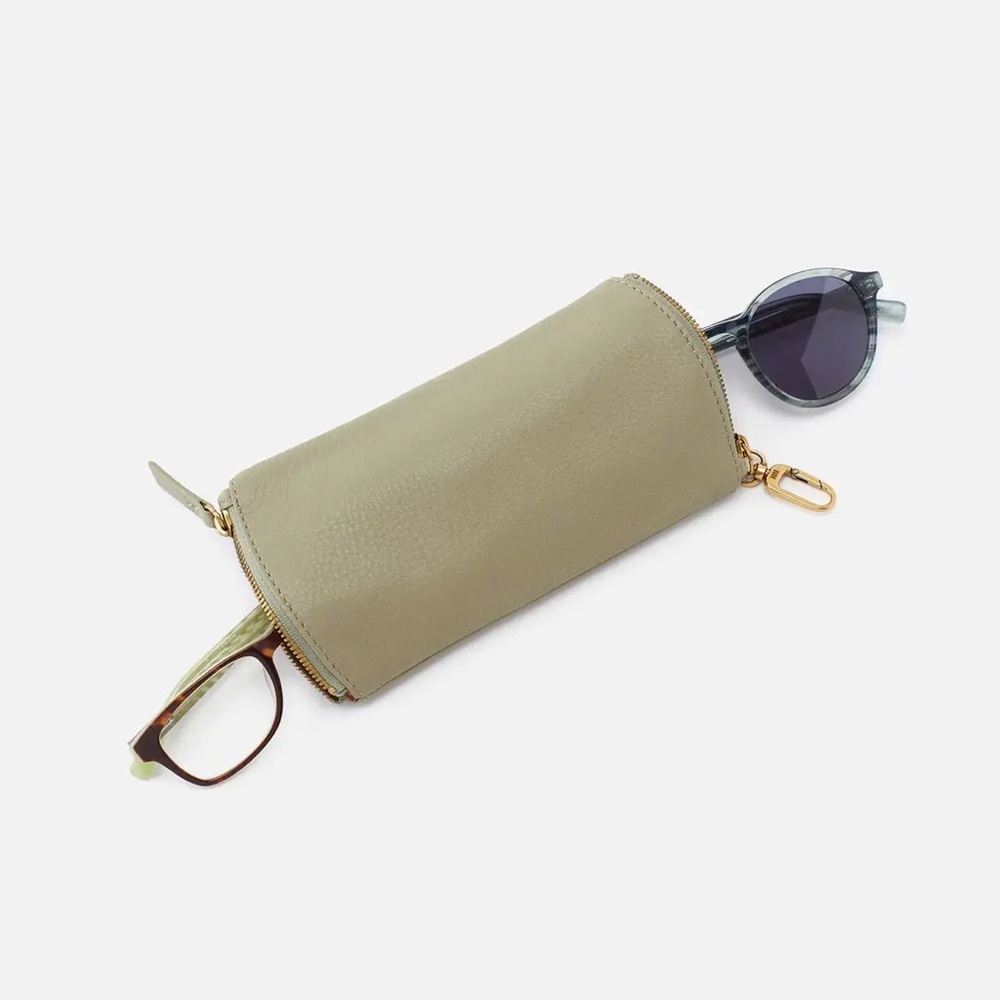 NWT HOBO Spark Double Glasses Case in Cactus Green